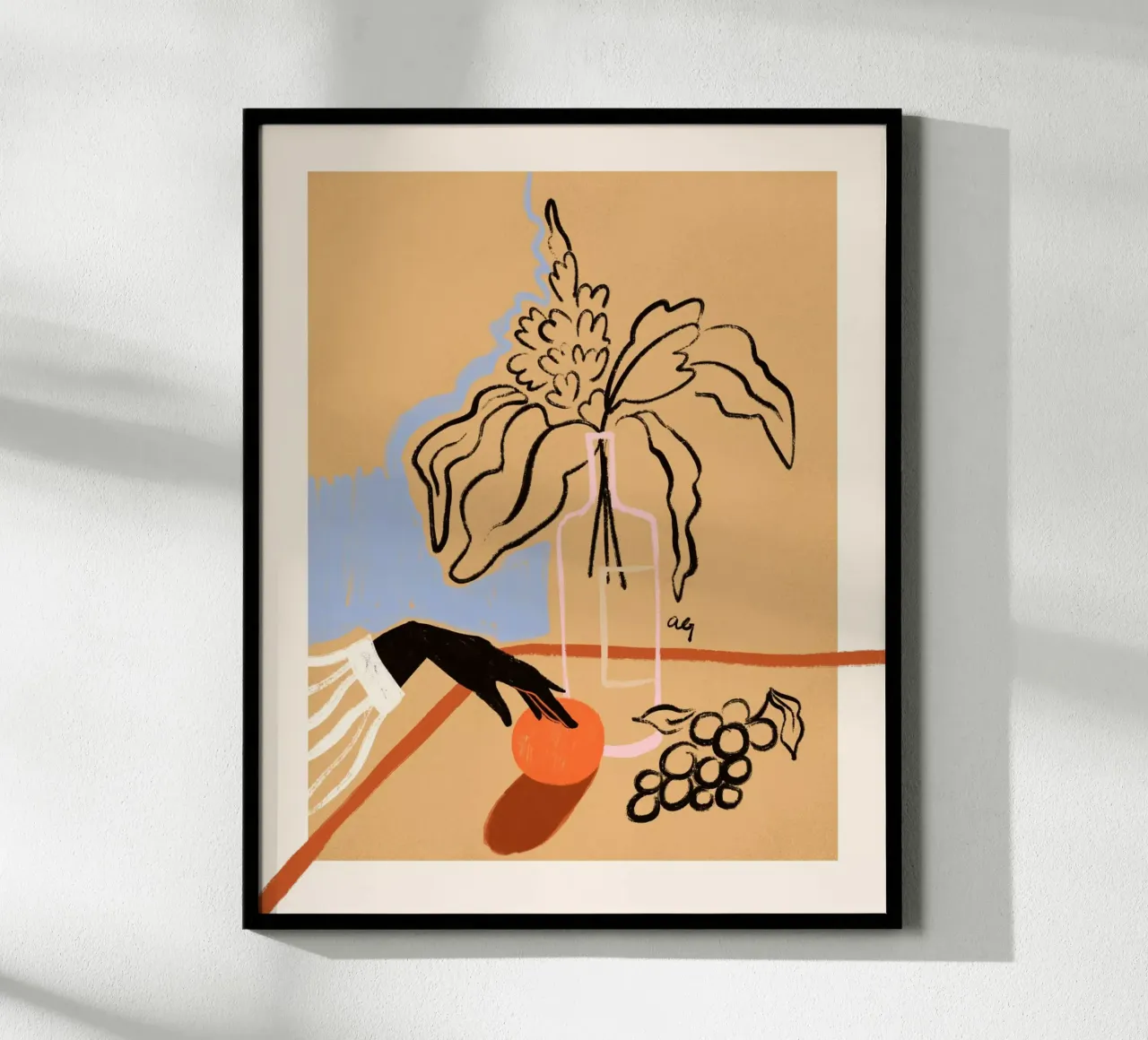 Reaching For The Sun poster con telaio in alluminio da Arty Guava
