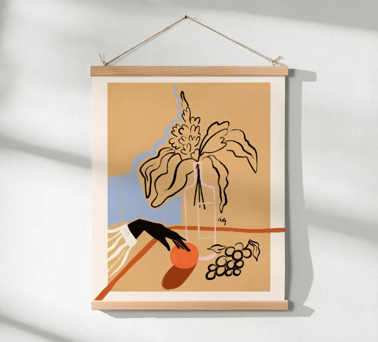 Reaching For The Sun poster con telaio in alluminio da Arty Guava