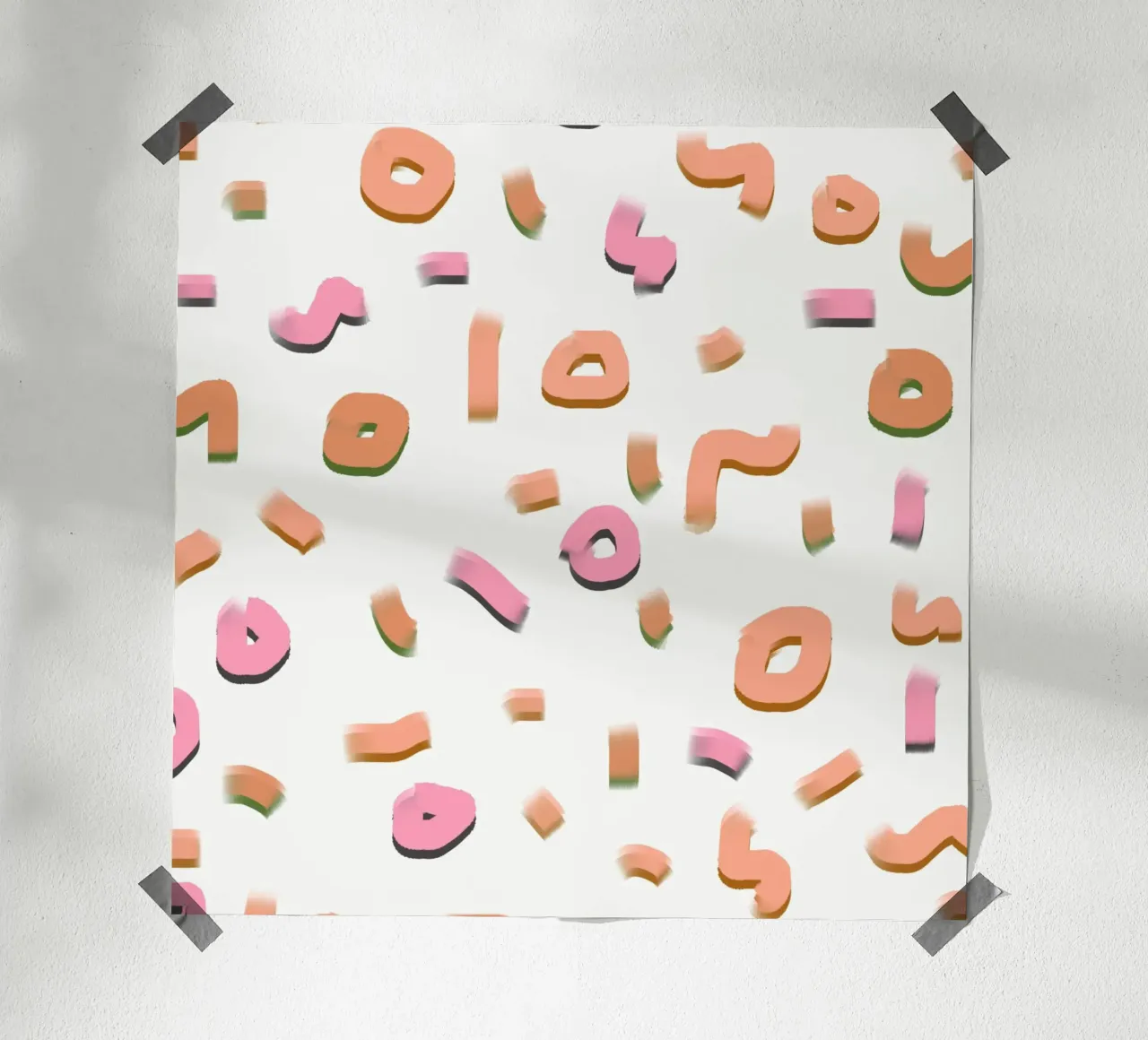 Colore Candy 03 poster con telaio in alluminio da Little Dean