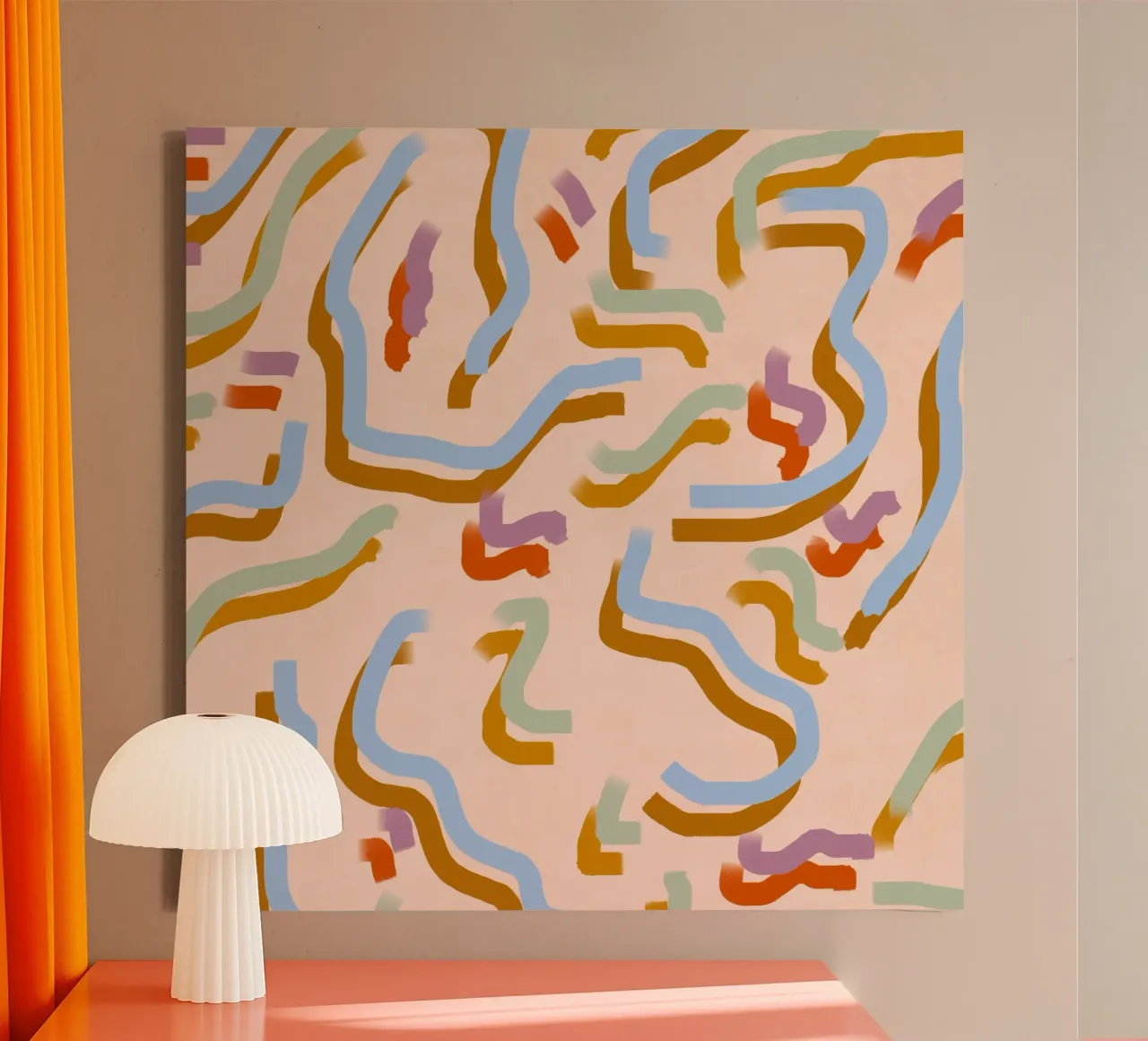 Colore Candy 04 tela con Cornice a cassetta da Little Dean
