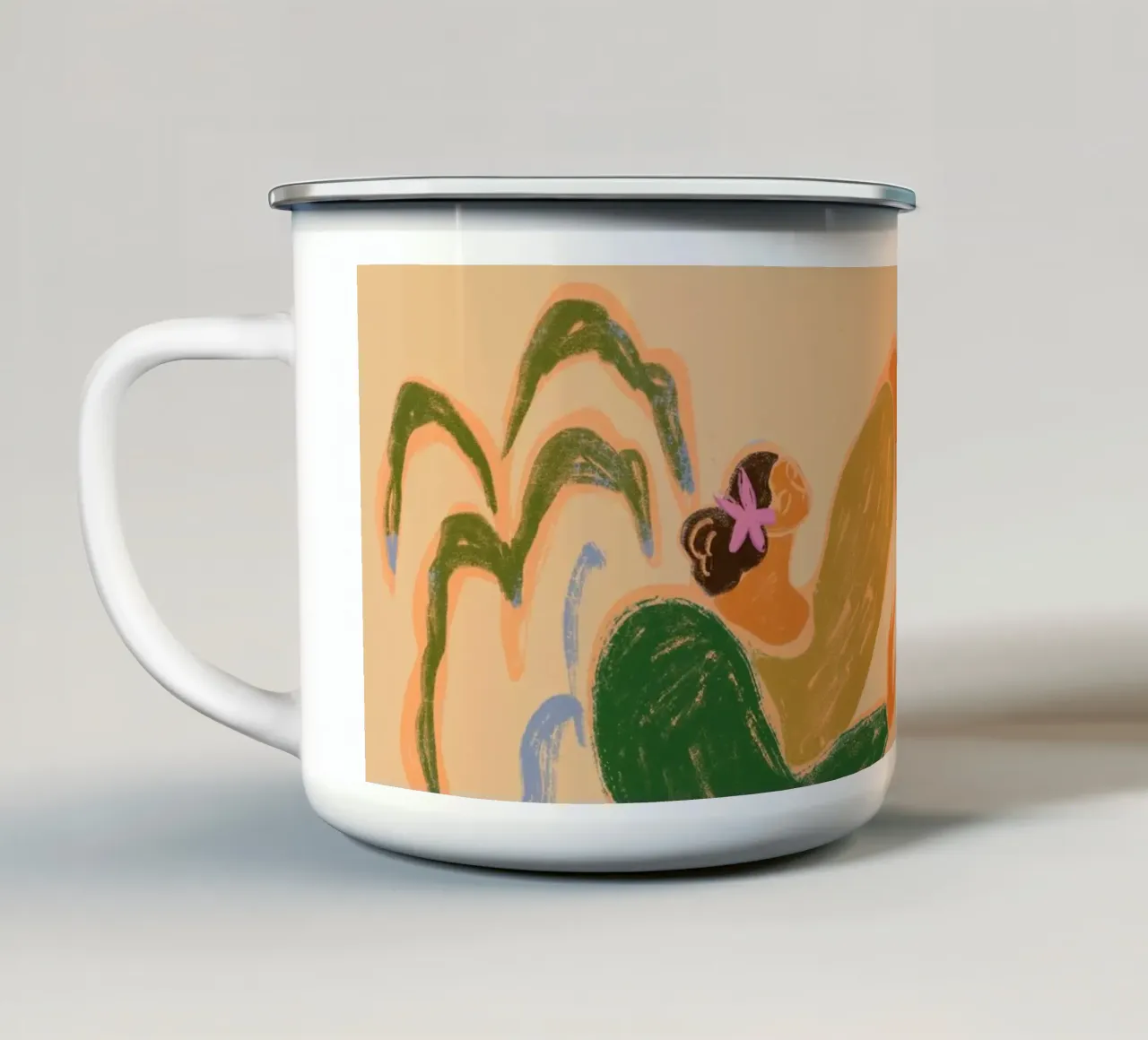 Sisters of the Rhythm tazza in smalto da Arty Guava