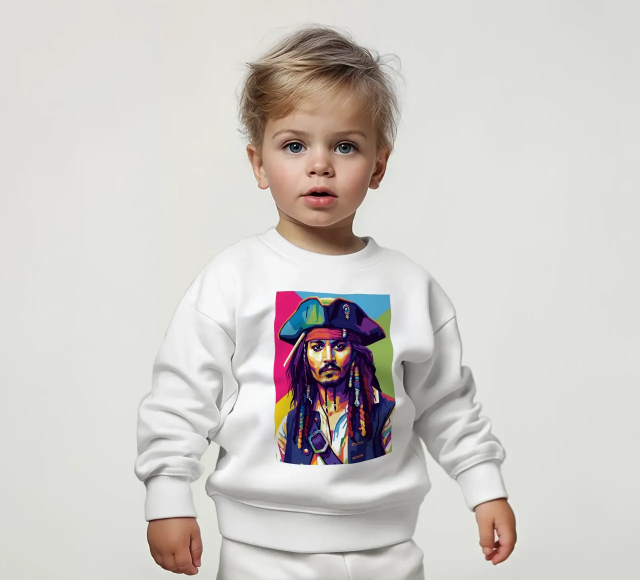 Jack Sparrow - Johnny Depp #1 felpa neonato da Hantamrata