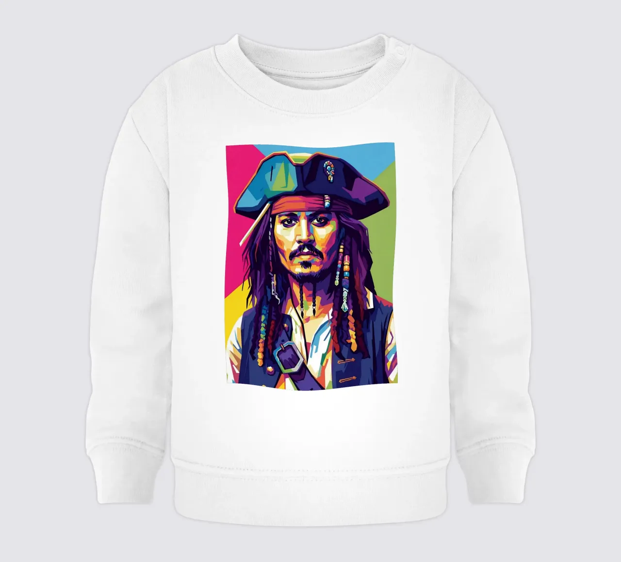 Jack Sparrow - Johnny Depp #1 felpa neonato da Hantamrata