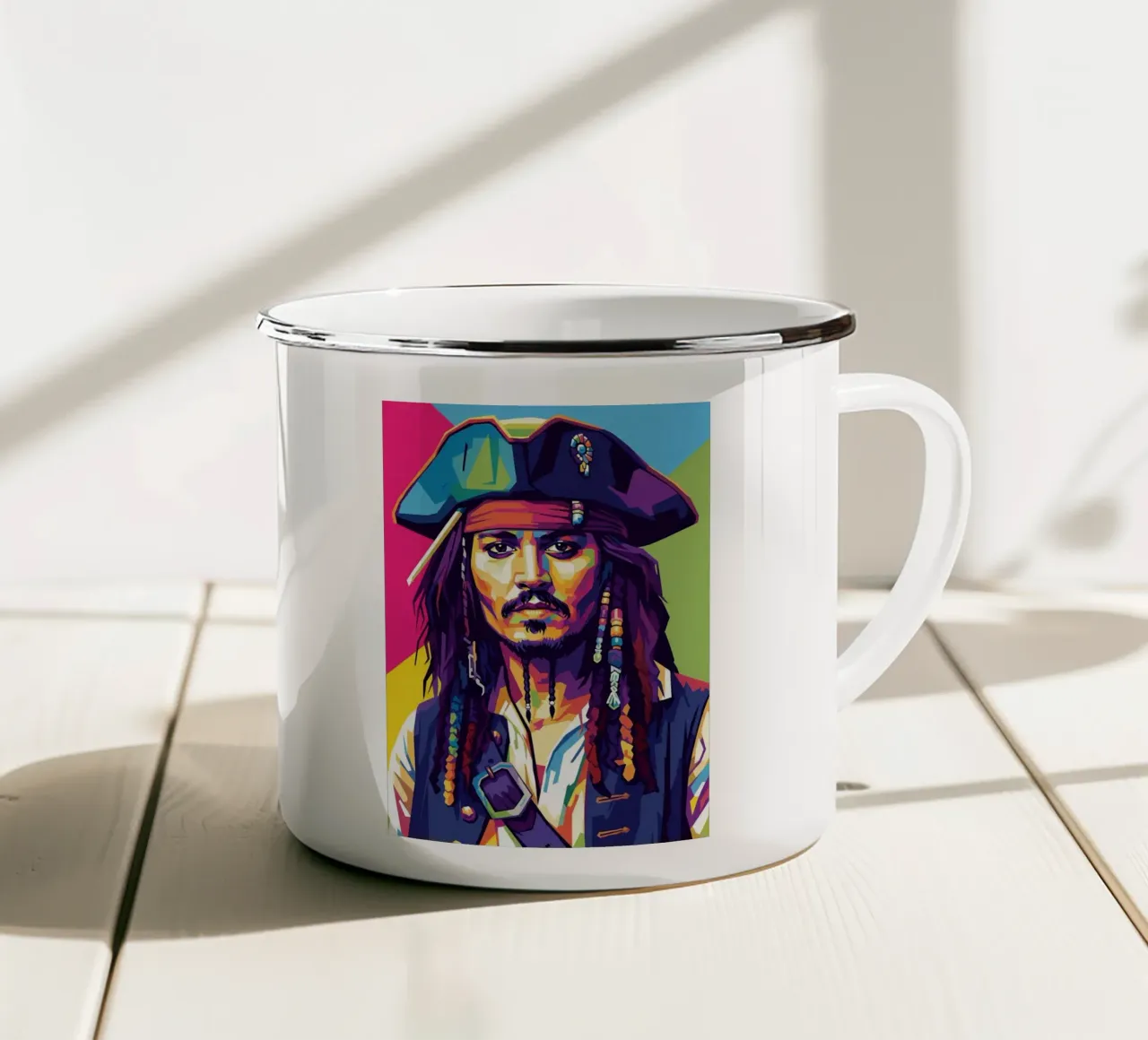 Jack Sparrow - Johnny Depp #1 tazza in smalto da Hantamrata