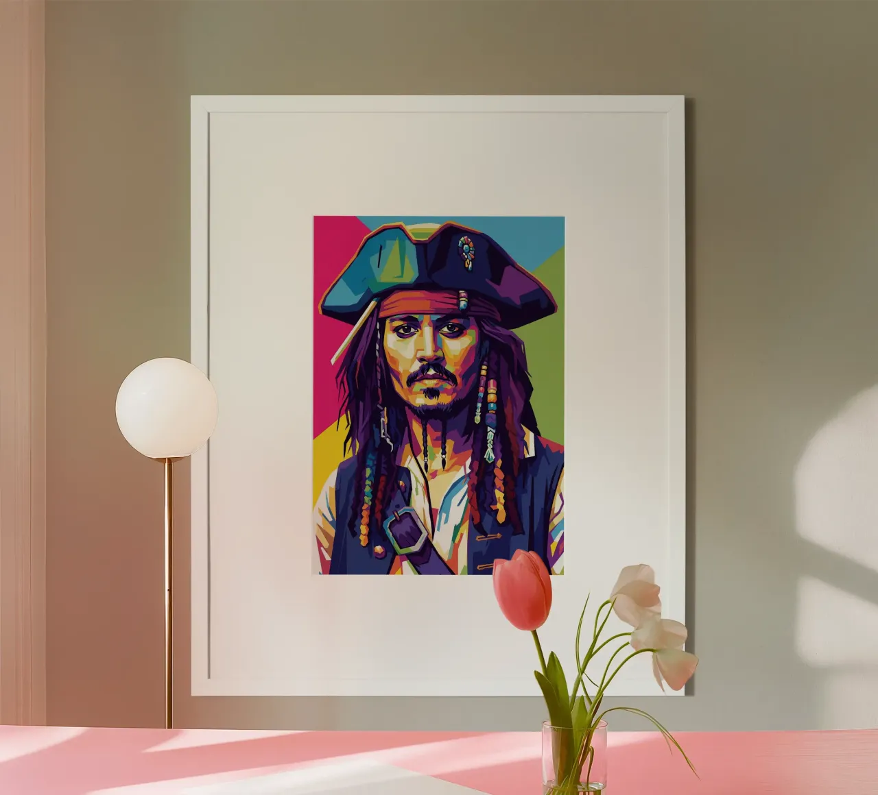 Jack Sparrow - Johnny Depp #1 poster da Hantamrata