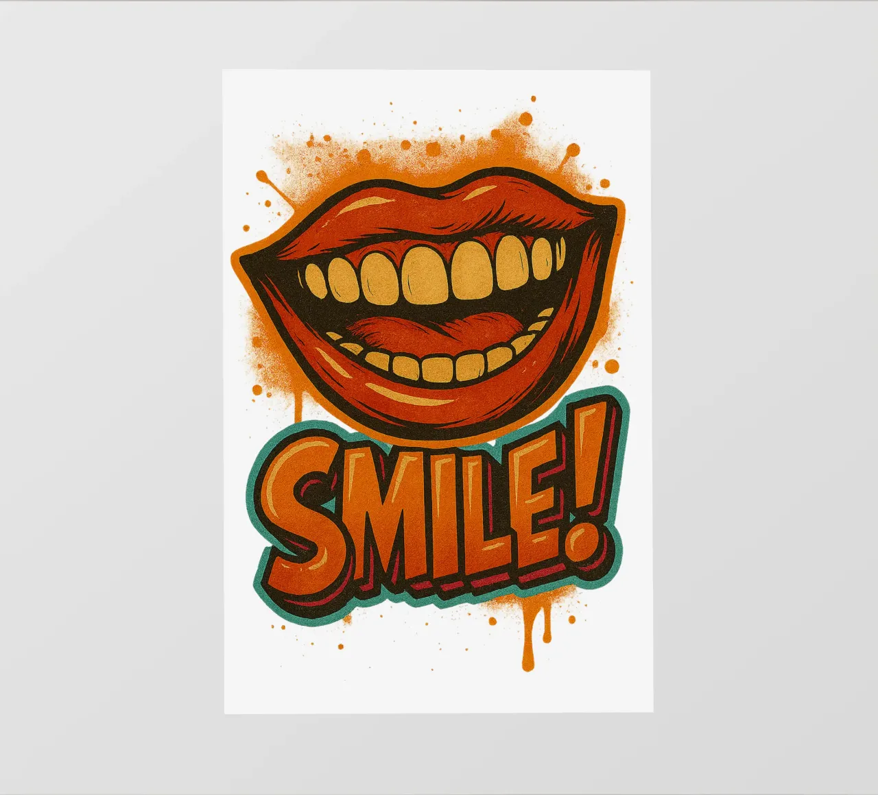 SMILE ... pellicola backlit da Vintage Van Gogh