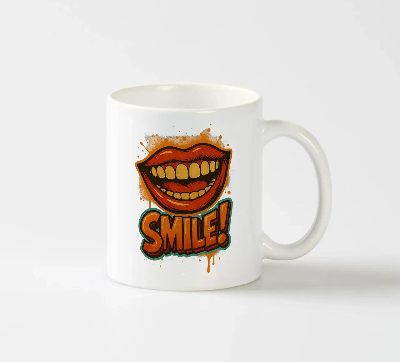 SMILE ... tazza in ceramica da Vintage Van Gogh