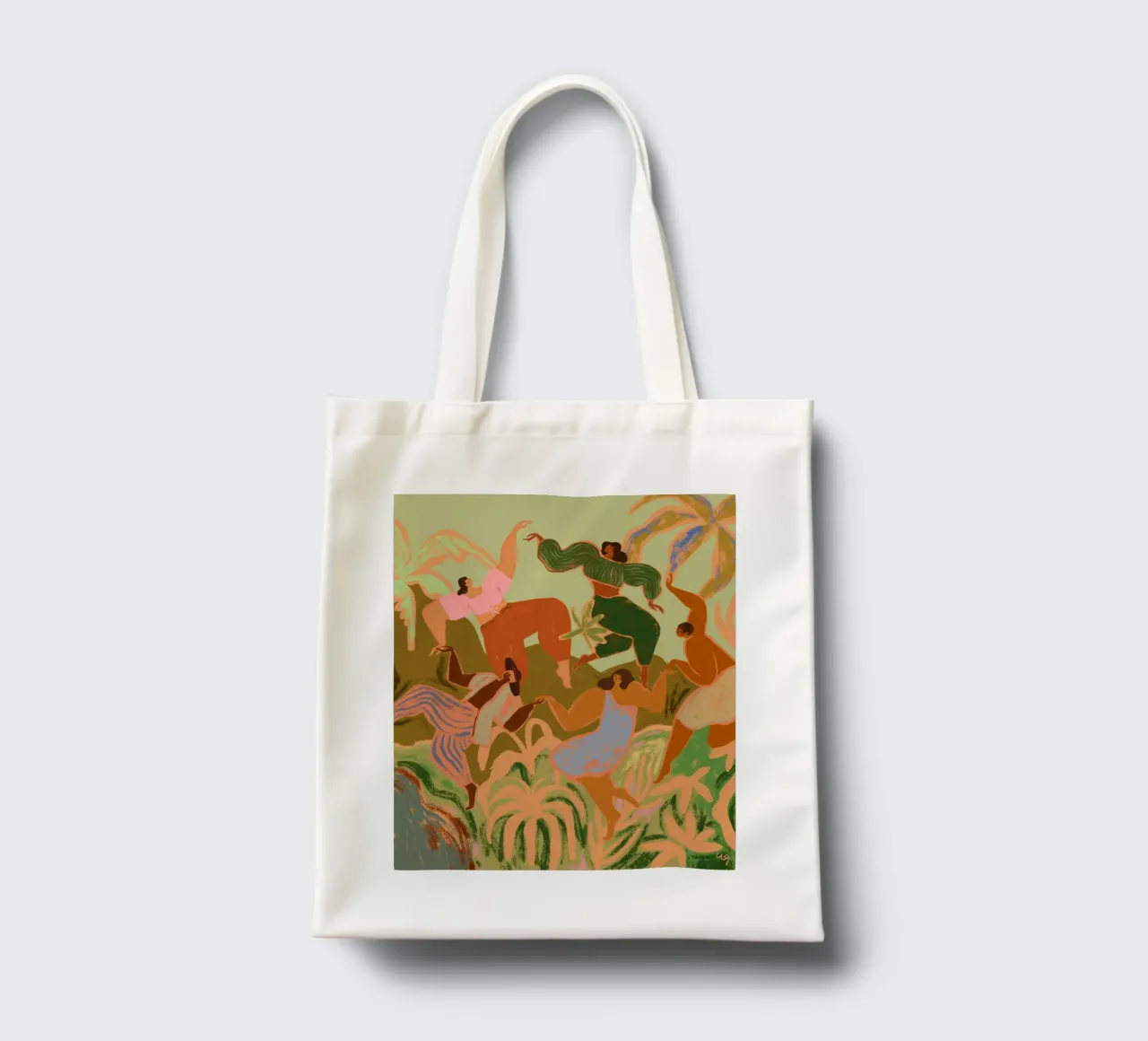 Spring Frolic borsa in juta da Arty Guava