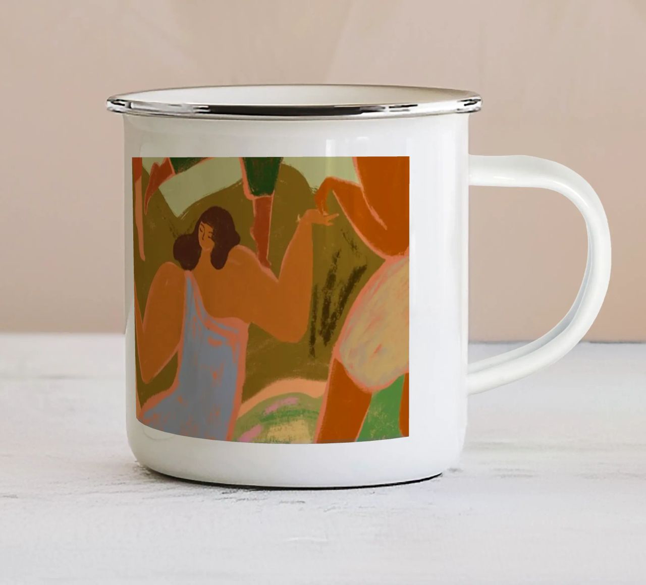 Spring Frolic tazza in smalto da Arty Guava