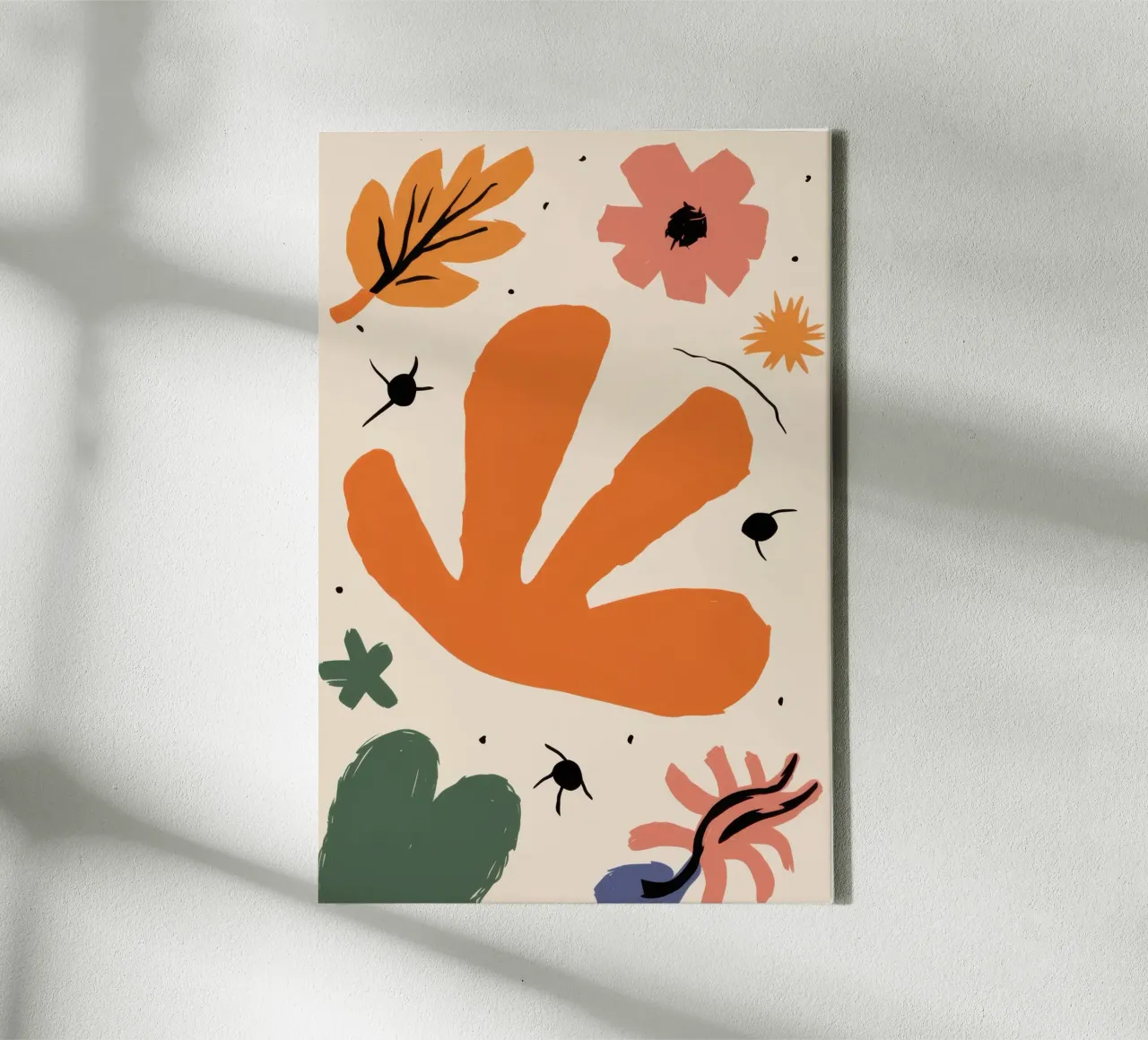 Herfstbladeren dans canvas met Baklijst van Irish Strokes