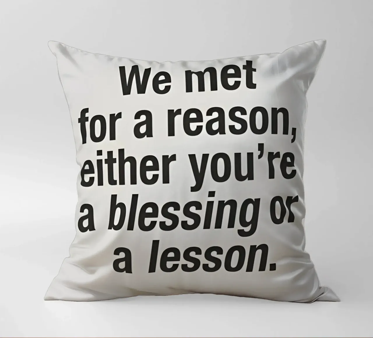 for a reason cuscino da Type & Tape