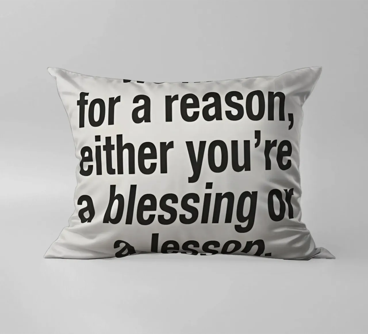 for a reason cuscino da Type & Tape