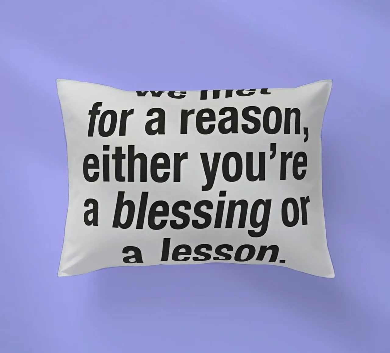 for a reason cuscino da Type & Tape