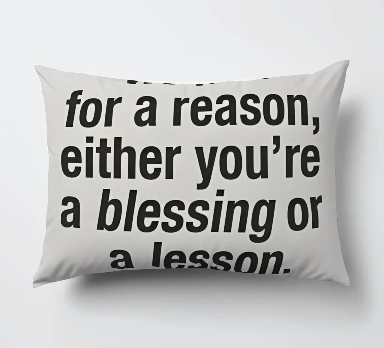for a reason cuscino da Type & Tape