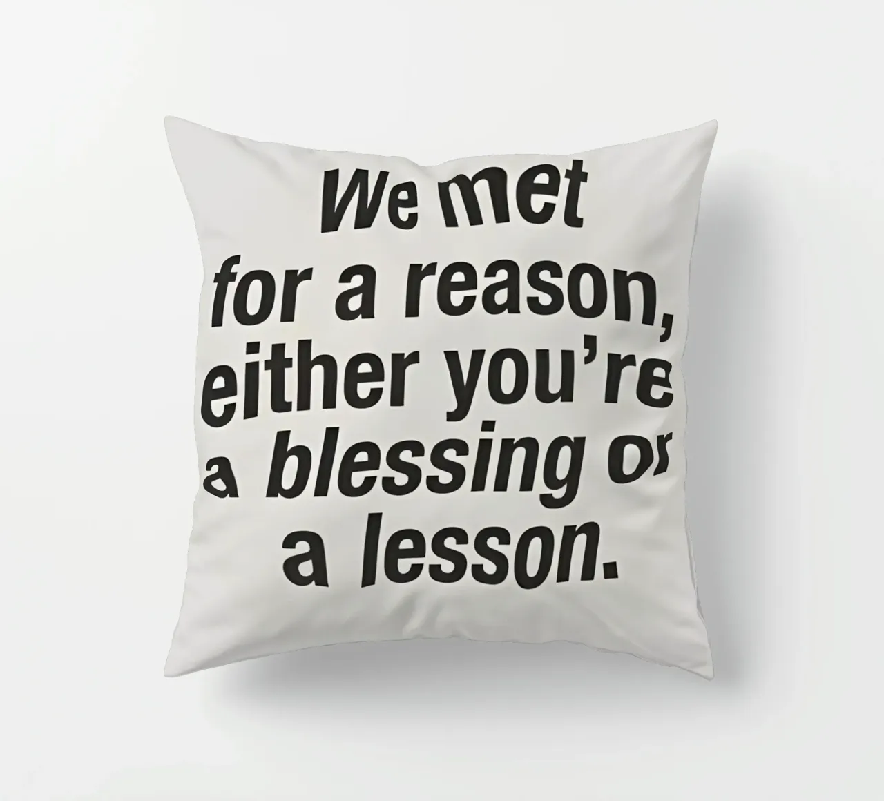 for a reason cuscino da Type & Tape