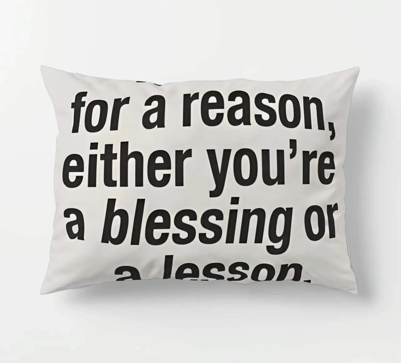for a reason cuscino da Type & Tape