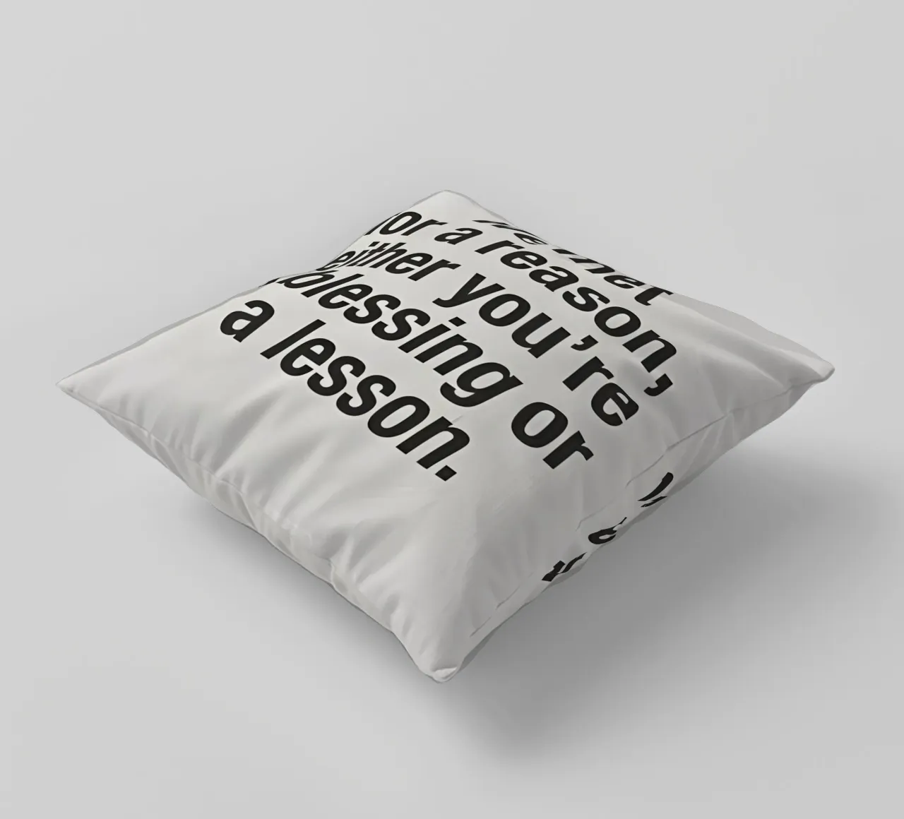 for a reason cuscino da Type & Tape