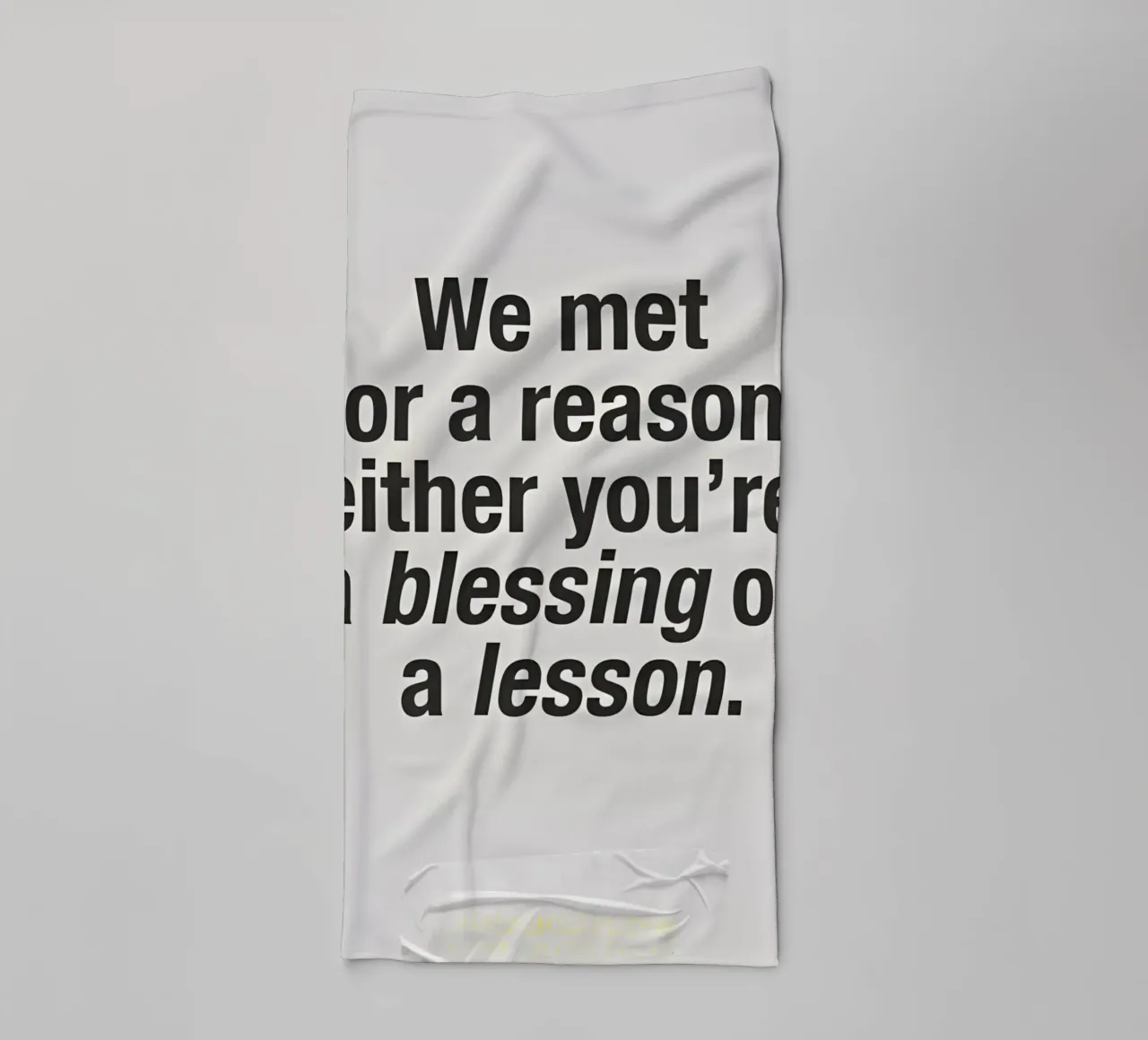 for a reason asciugamano da bagno da Type & Tape