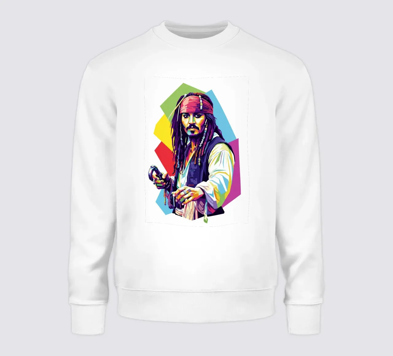 Jack Sparrow - Johnny Depp #3 felpa da Hantamrata