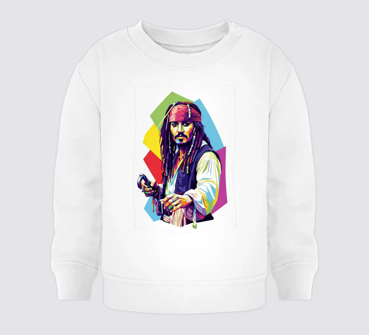 Jack Sparrow - Johnny Depp #3 felpa neonato da Hantamrata