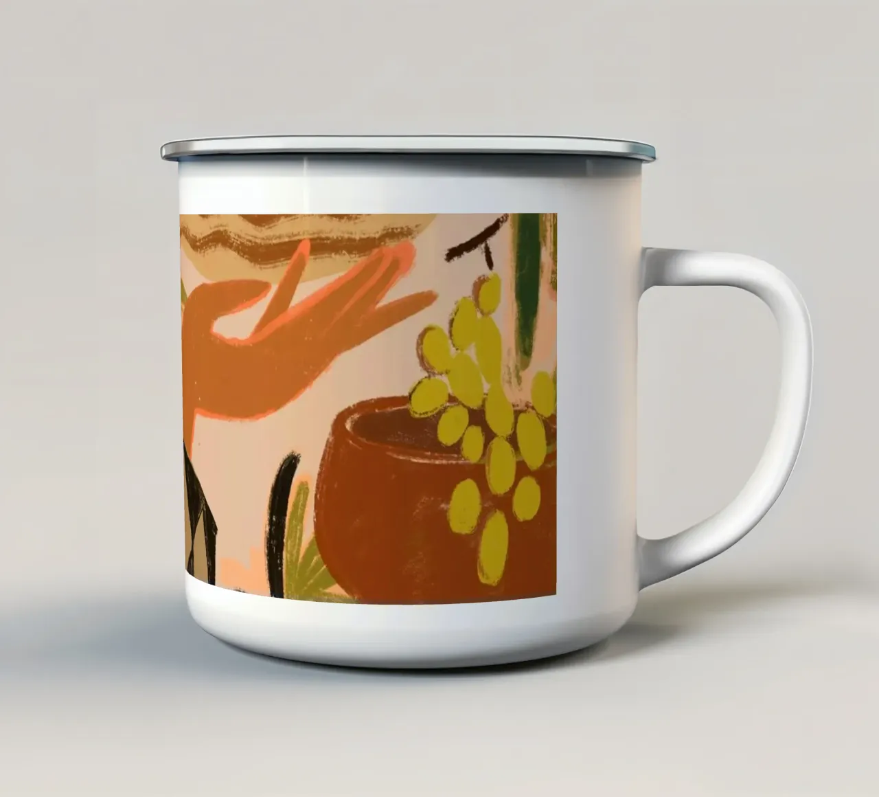 The Power of One enamel mug by Arty Guava