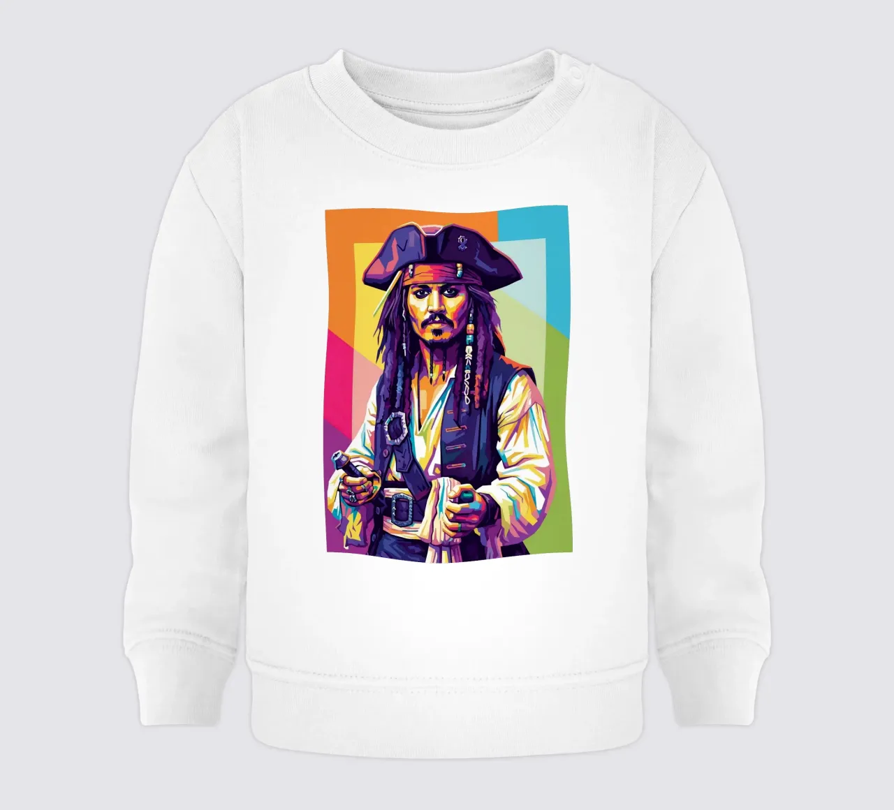Jack Sparrow - Johnny Depp #4 felpa neonato da Hantamrata