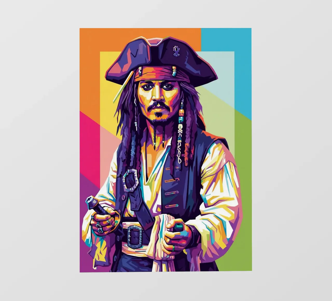 Jack Sparrow - Johnny Depp #4 pellicola backlit da Hantamrata