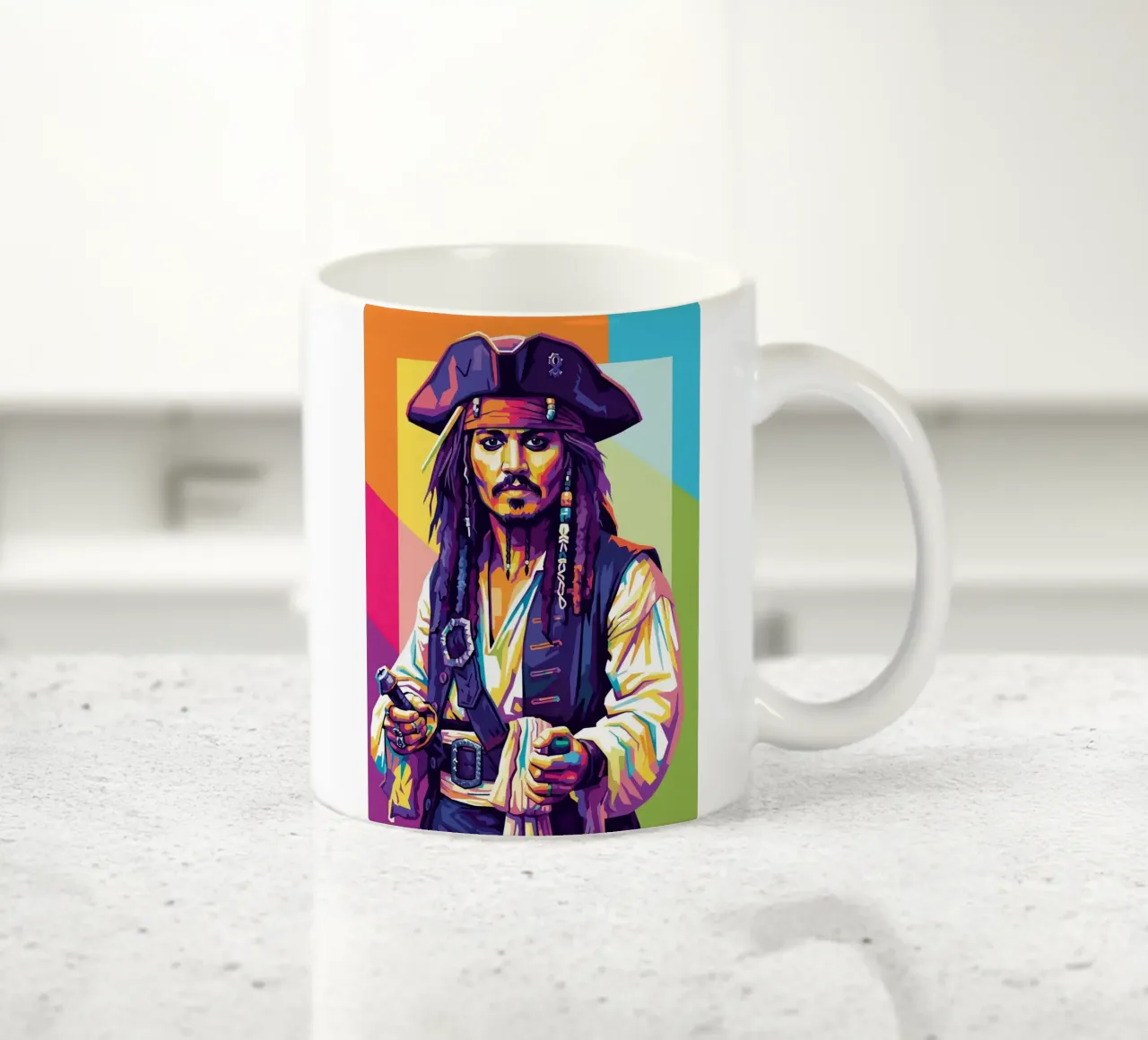 Jack Sparrow - Johnny Depp #4 tazza in ceramica da Hantamrata
