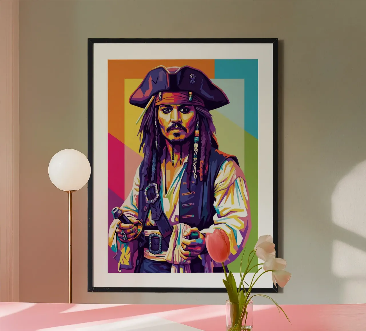Jack Sparrow - Johnny Depp #4 poster da Hantamrata