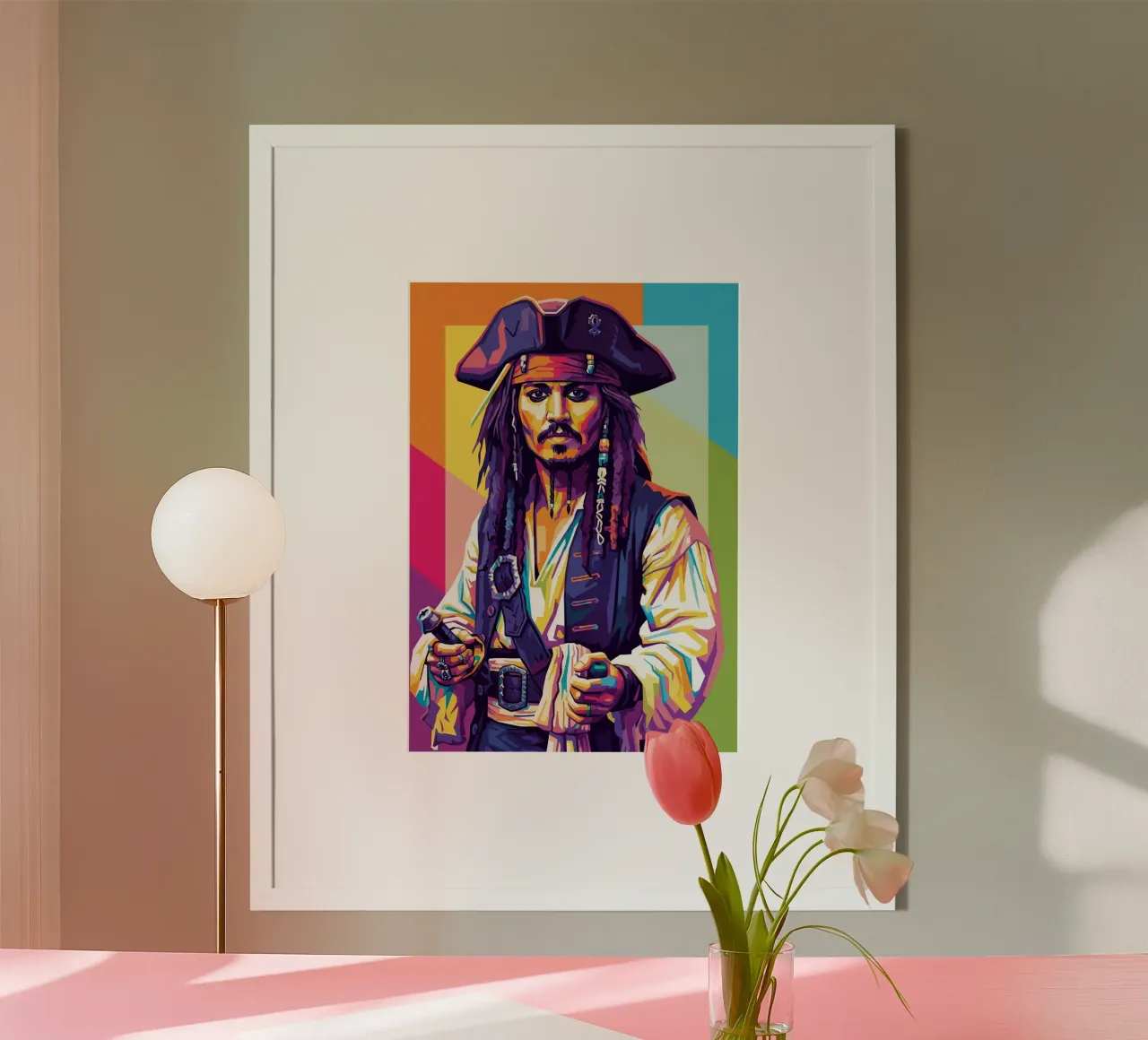 Jack Sparrow - Johnny Depp #4 poster da Hantamrata
