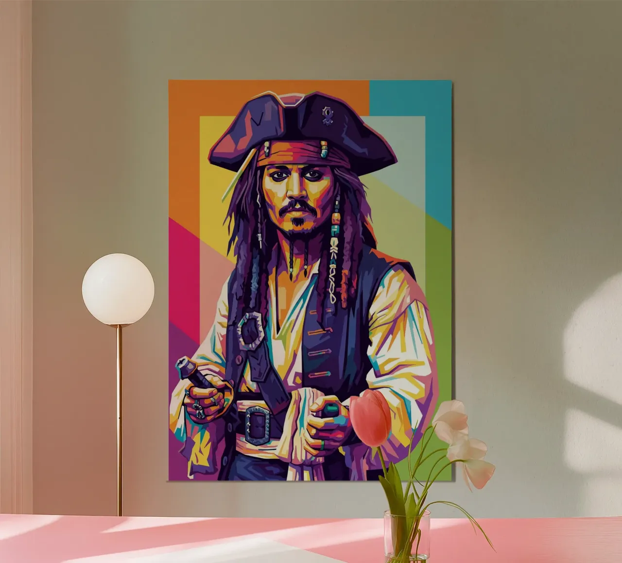 Jack Sparrow - Johnny Depp #4 poster da Hantamrata