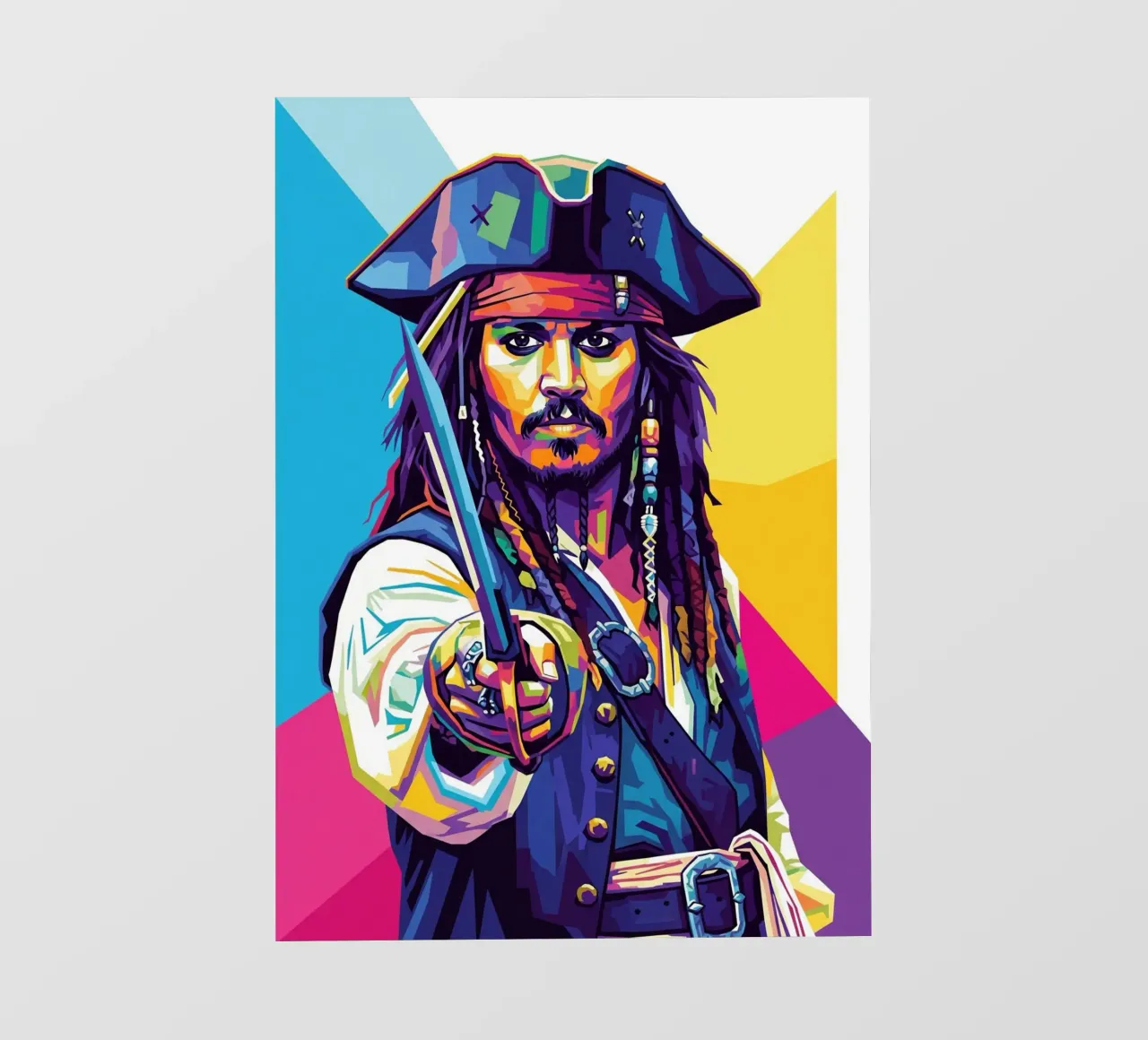 Jack Sparrow - Johnny Depp #5 pellicola backlit da Hantamrata