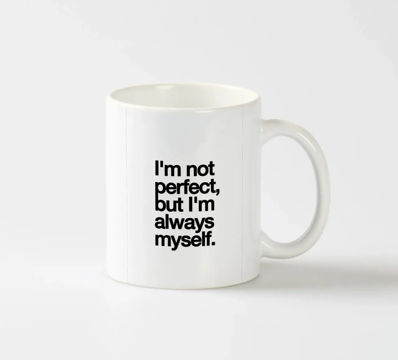 Im not perfect tazza in ceramica da Type & Tape