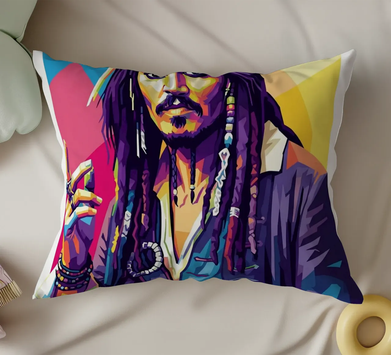 Jack Sparrow - Johnny Depp #6 cuscino da Hantamrata