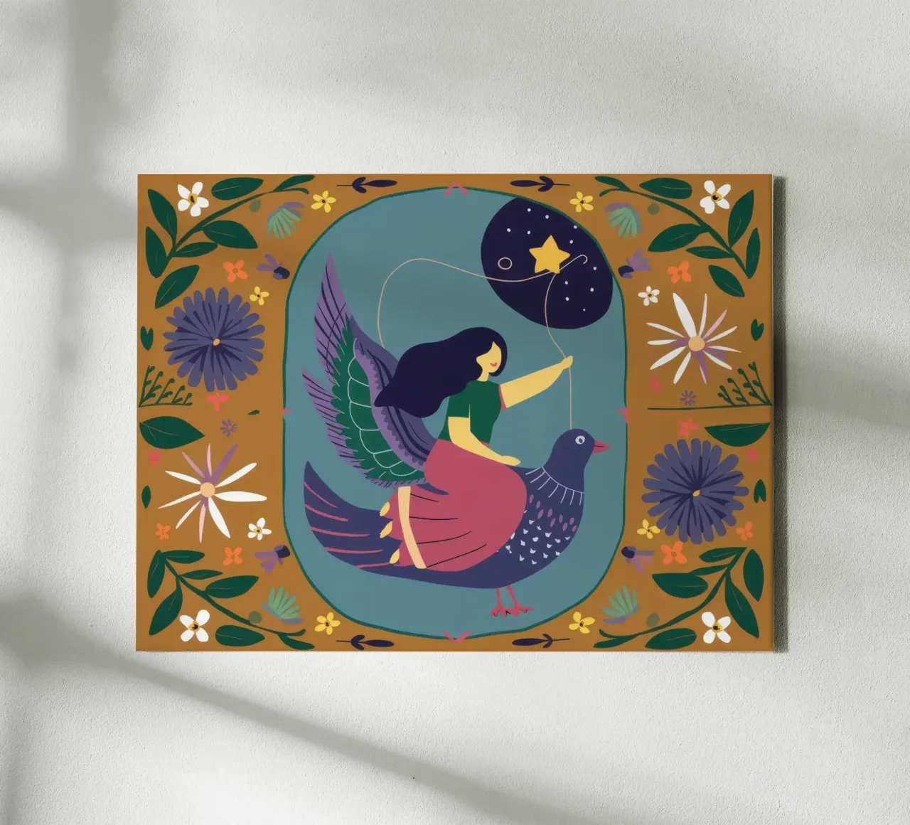 Dreaming Under the Stars canvas with Floater frame by Luna Aura