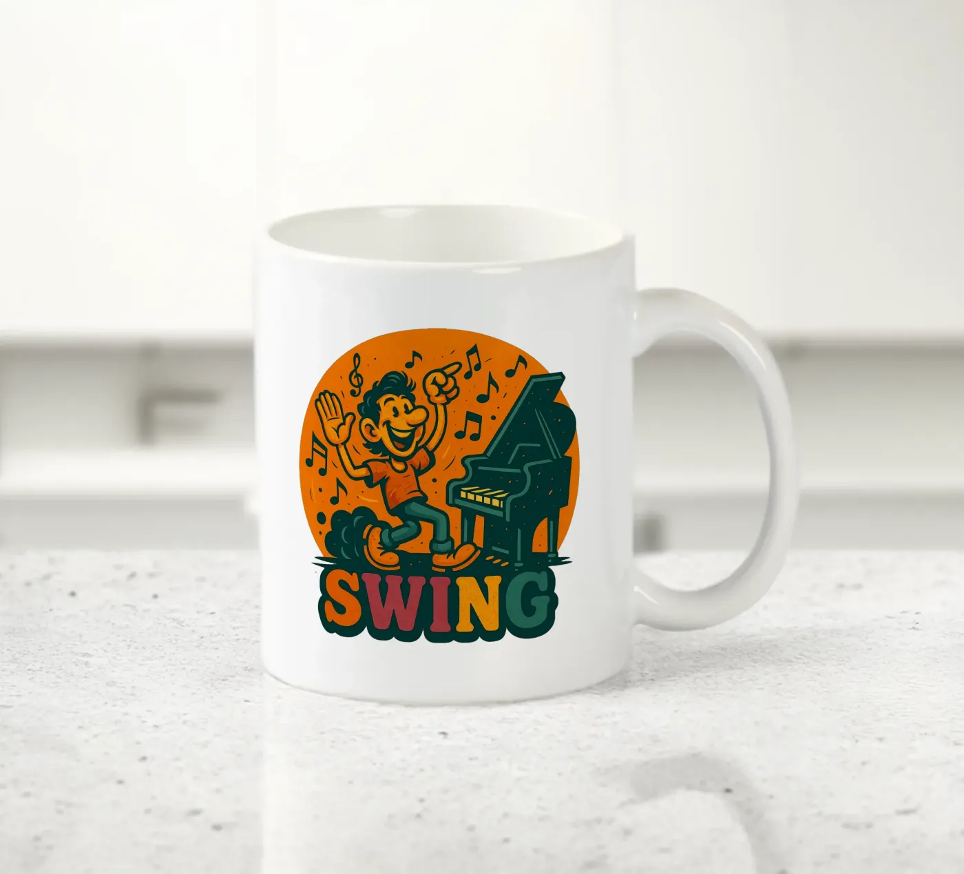 SWING ... ceramic mug by Vintage Van Gogh