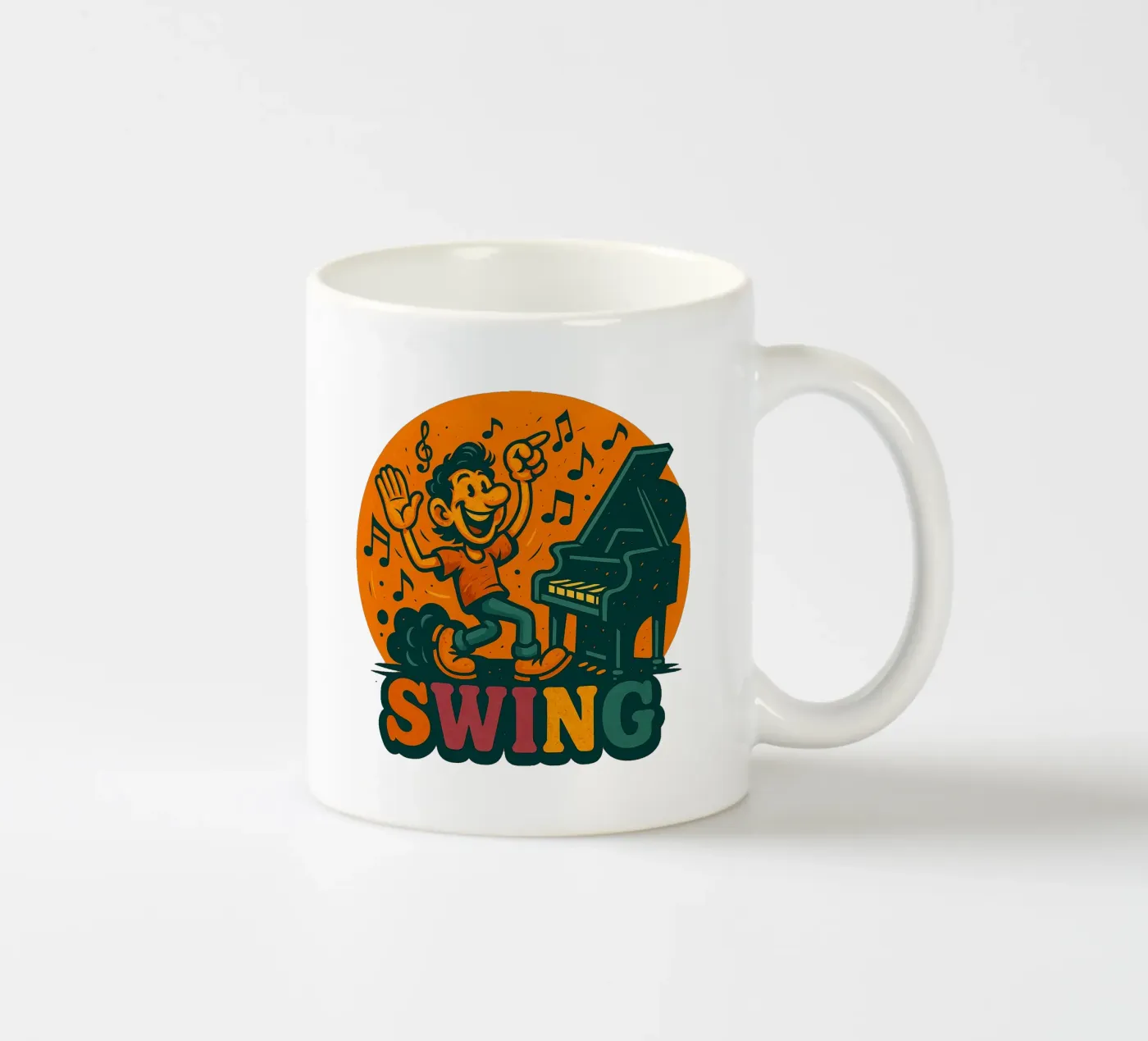 SWING ... ceramic mug by Vintage Van Gogh