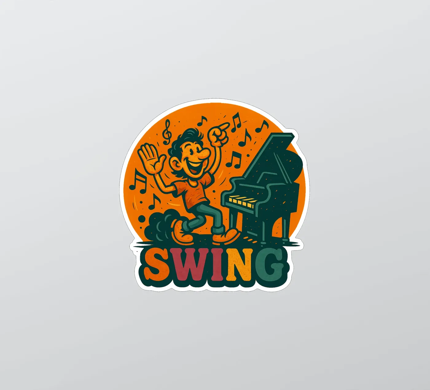 SWING ... sticker van Vintage Van Gogh
