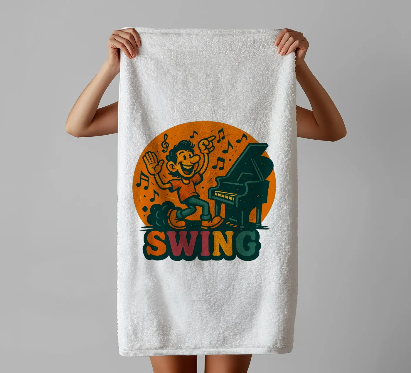 SWING ... towel by Vintage Van Gogh