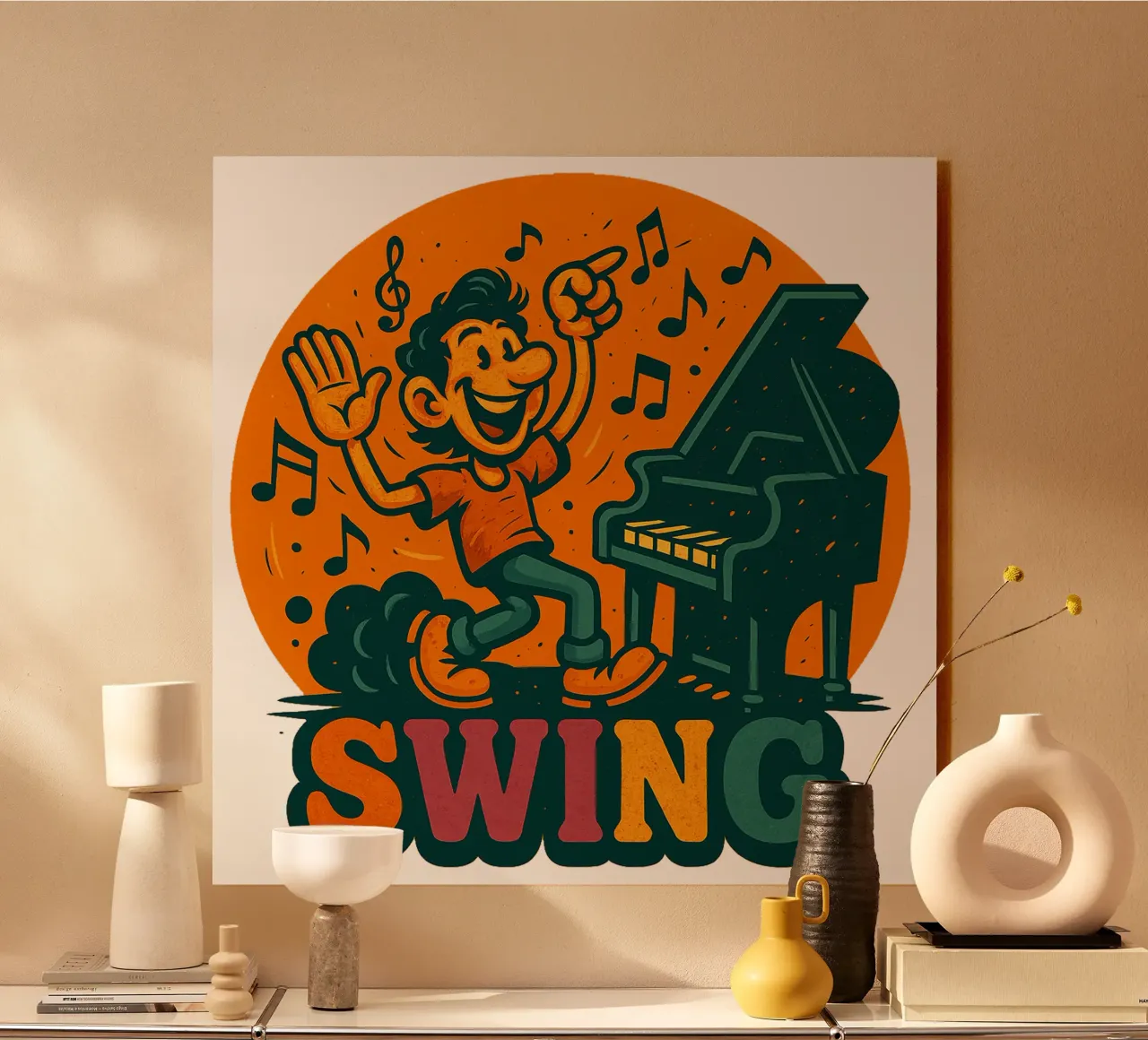 SWING ... alluminio dibond da Vintage Van Gogh