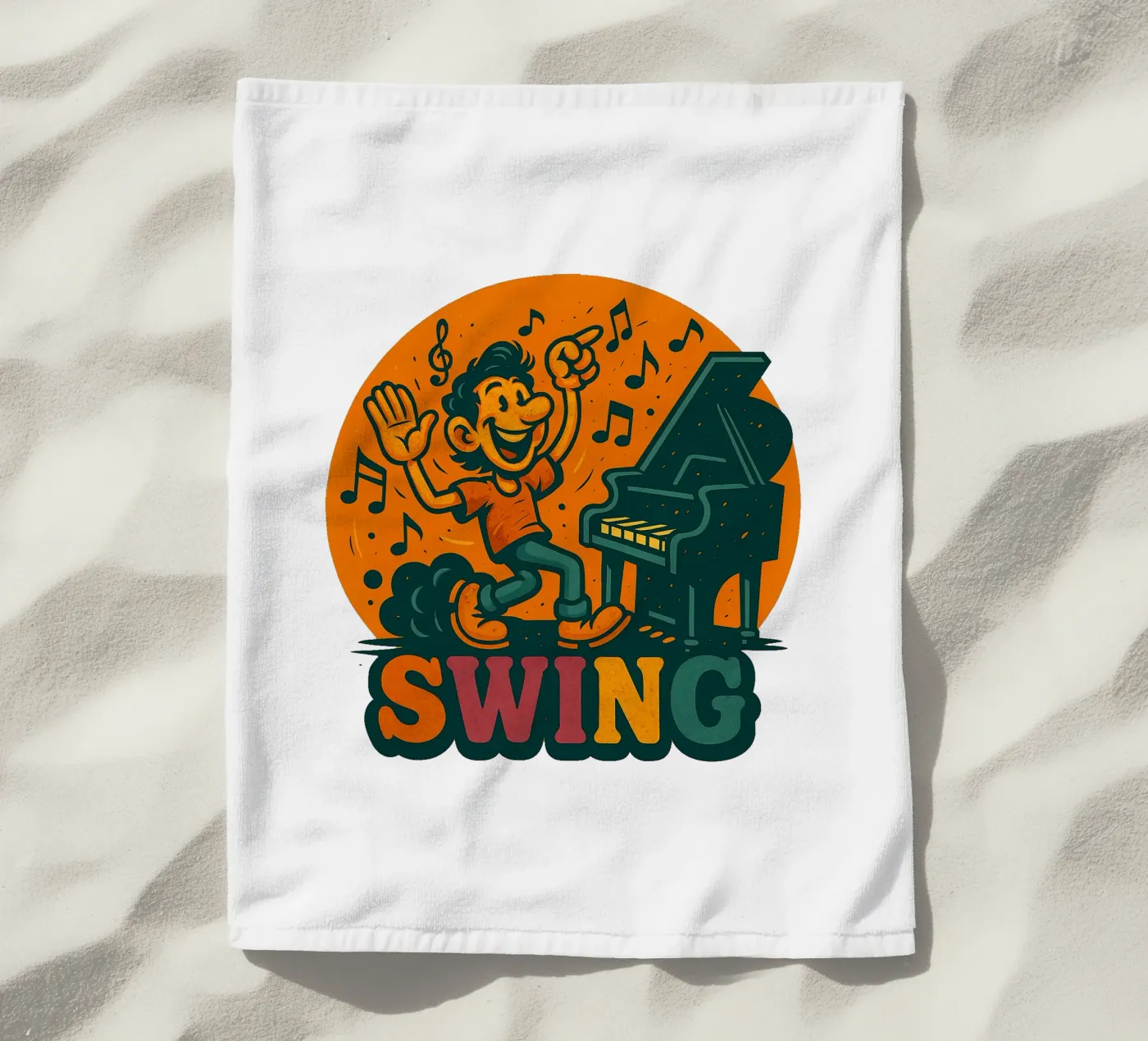 SWING ... strandhanddoek van Vintage Van Gogh
