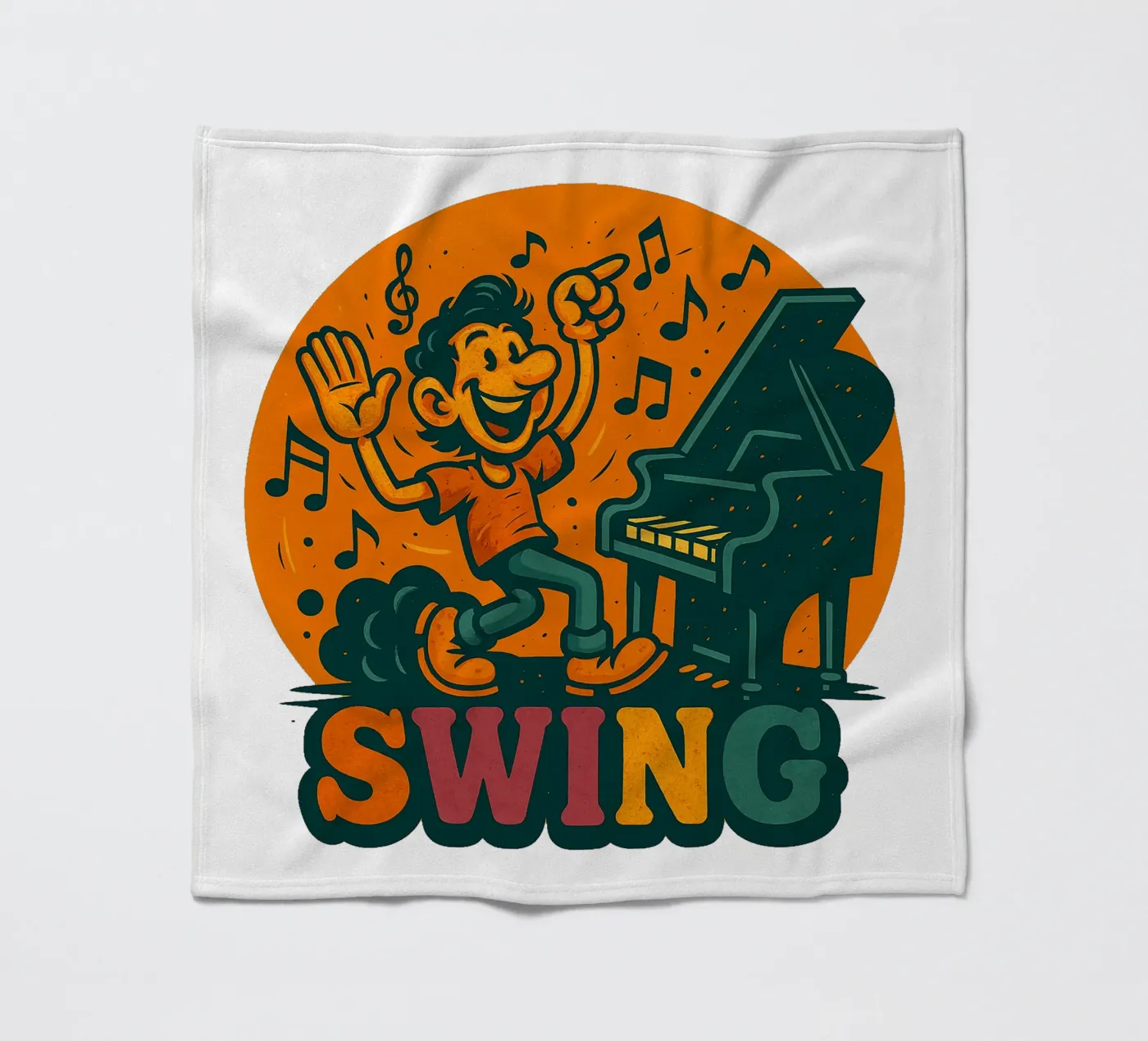 SWING ... fleecedeken van Vintage Van Gogh