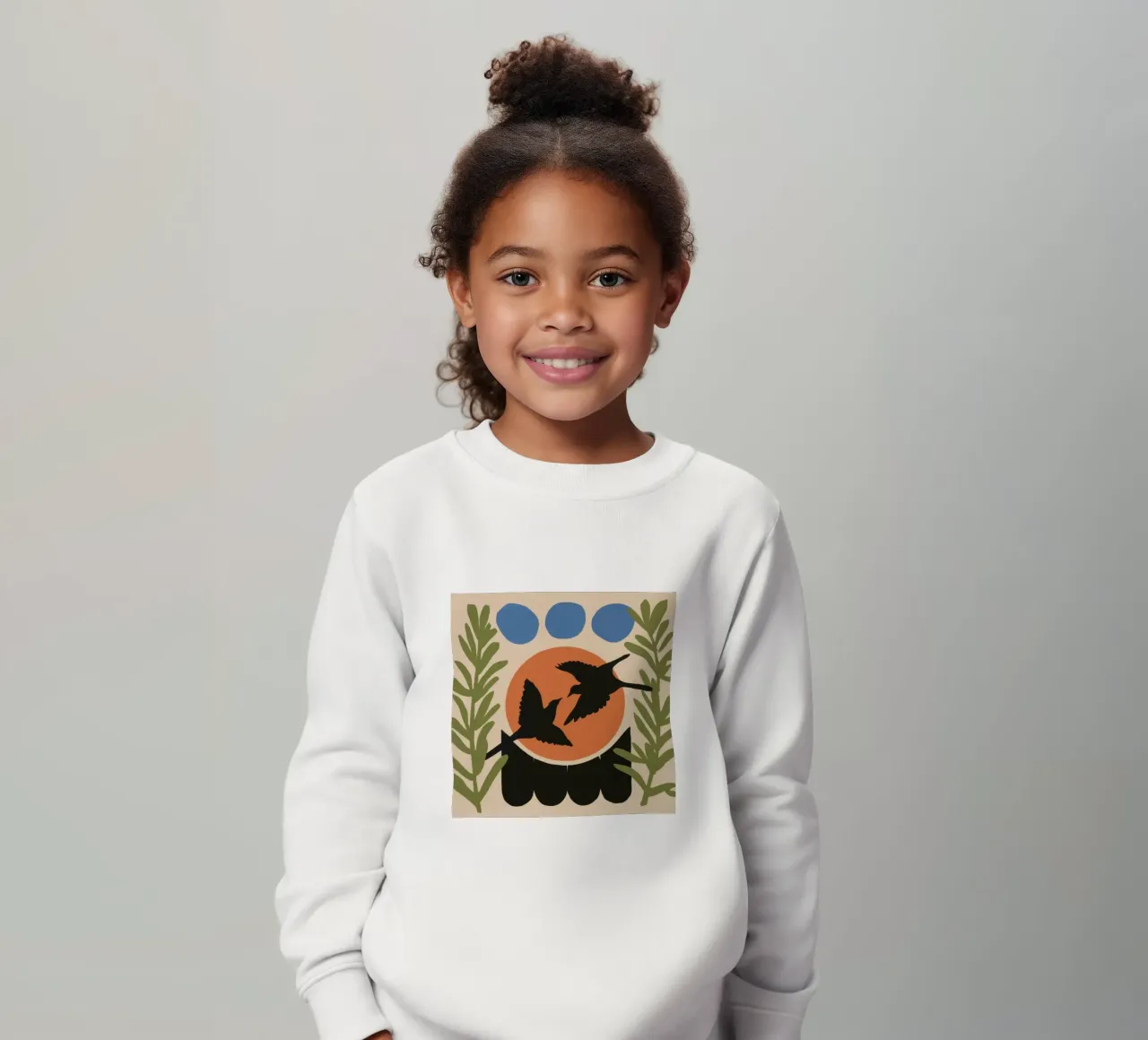 Zwaluwen in de zon kinder sweatshirt van Luna Aura