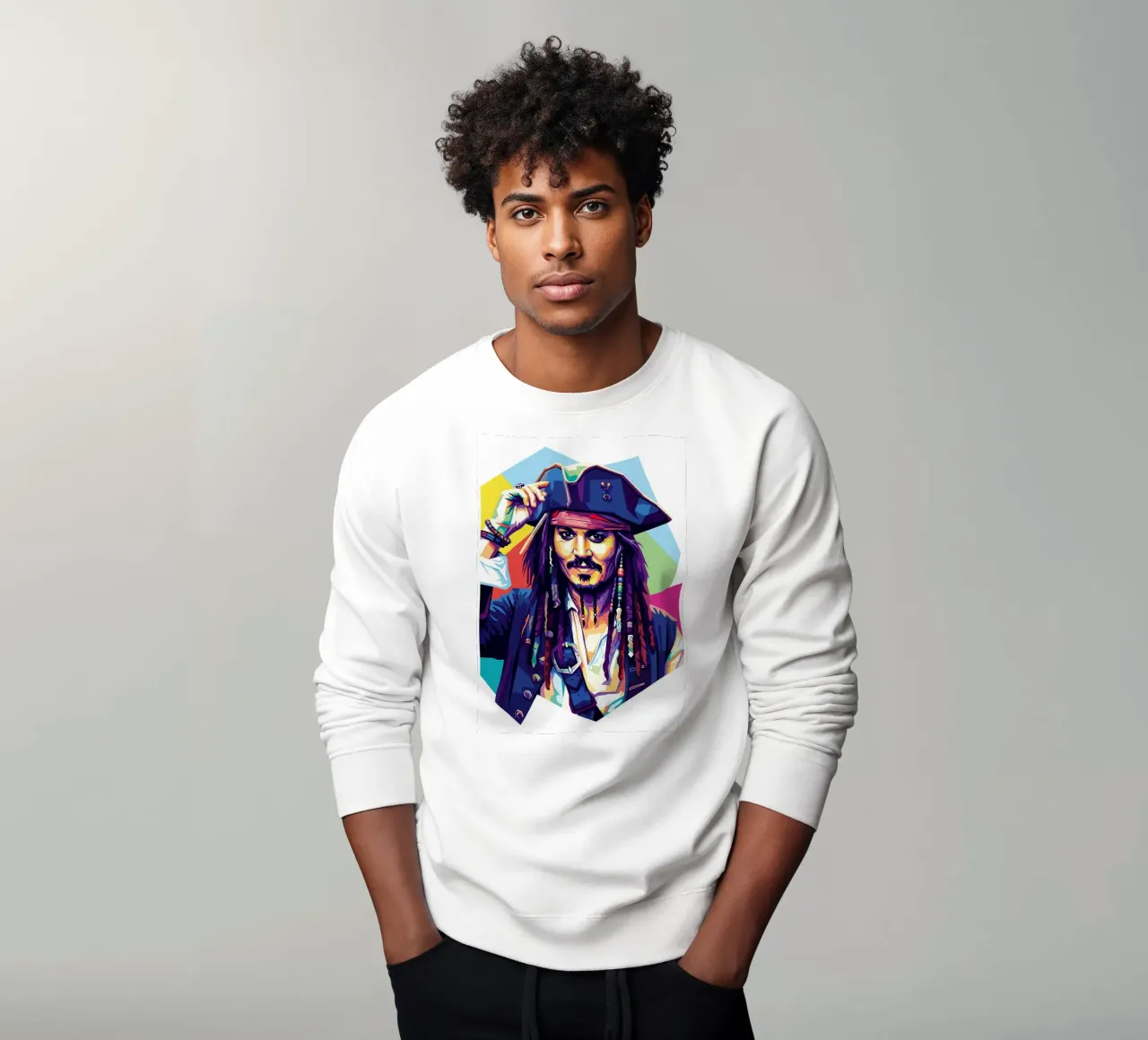 Jack Sparrow - Johnny Depp #7 felpa da Hantamrata