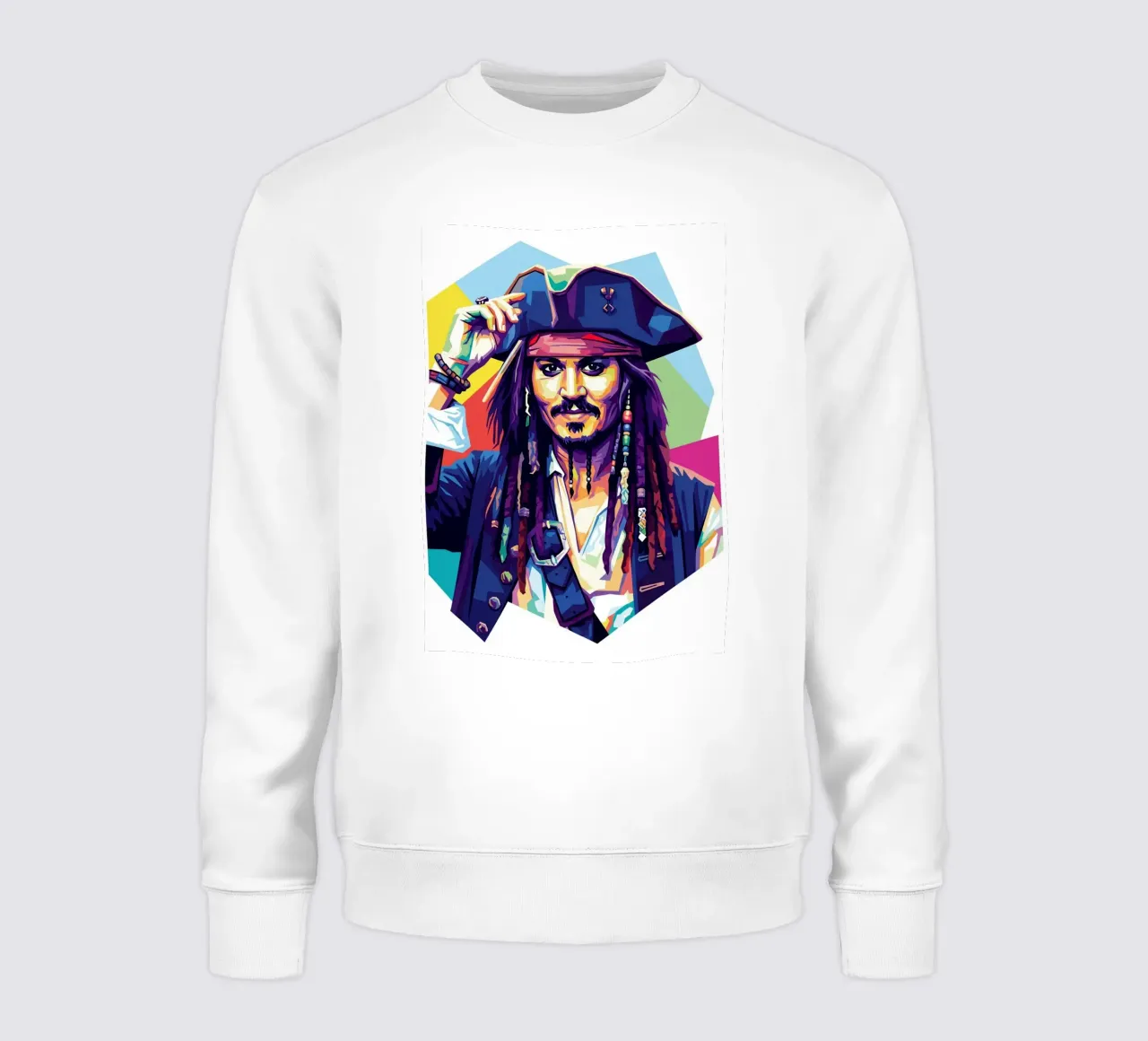 Jack Sparrow - Johnny Depp #7 felpa da Hantamrata