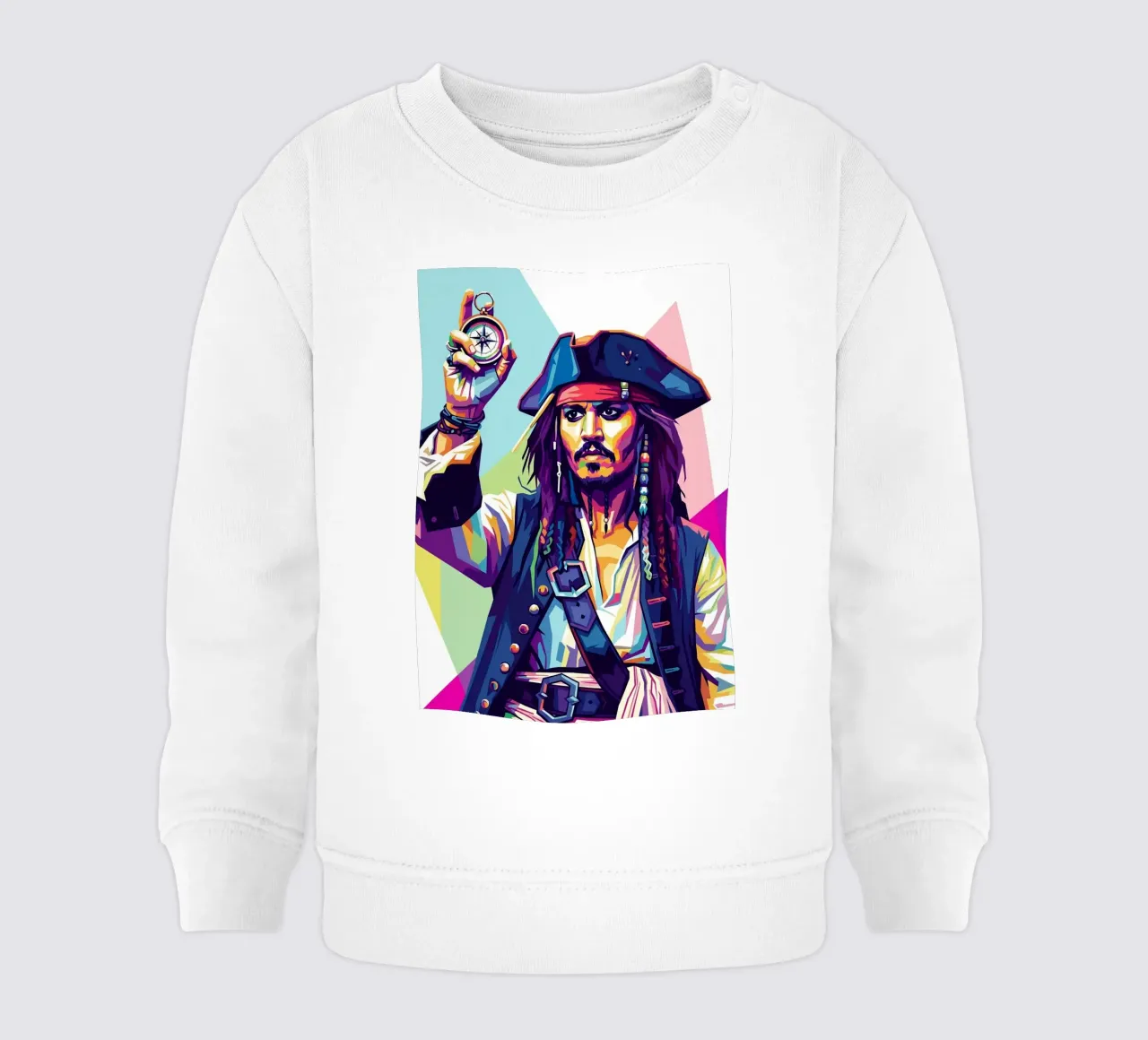 Jack Sparrow - Johnny Depp #8 felpa neonato da Hantamrata