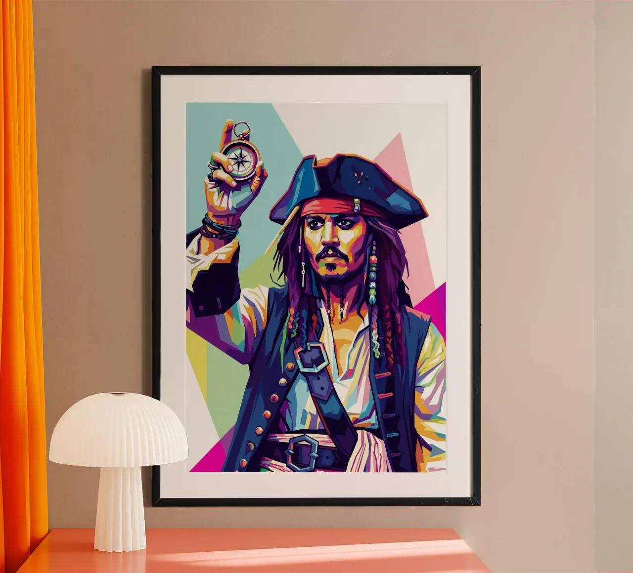 Jack Sparrow - Johnny Depp #8 poster da Hantamrata