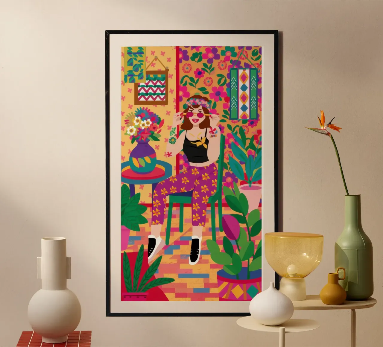 Vita notturna della ragazza di città poster da Irish Strokes