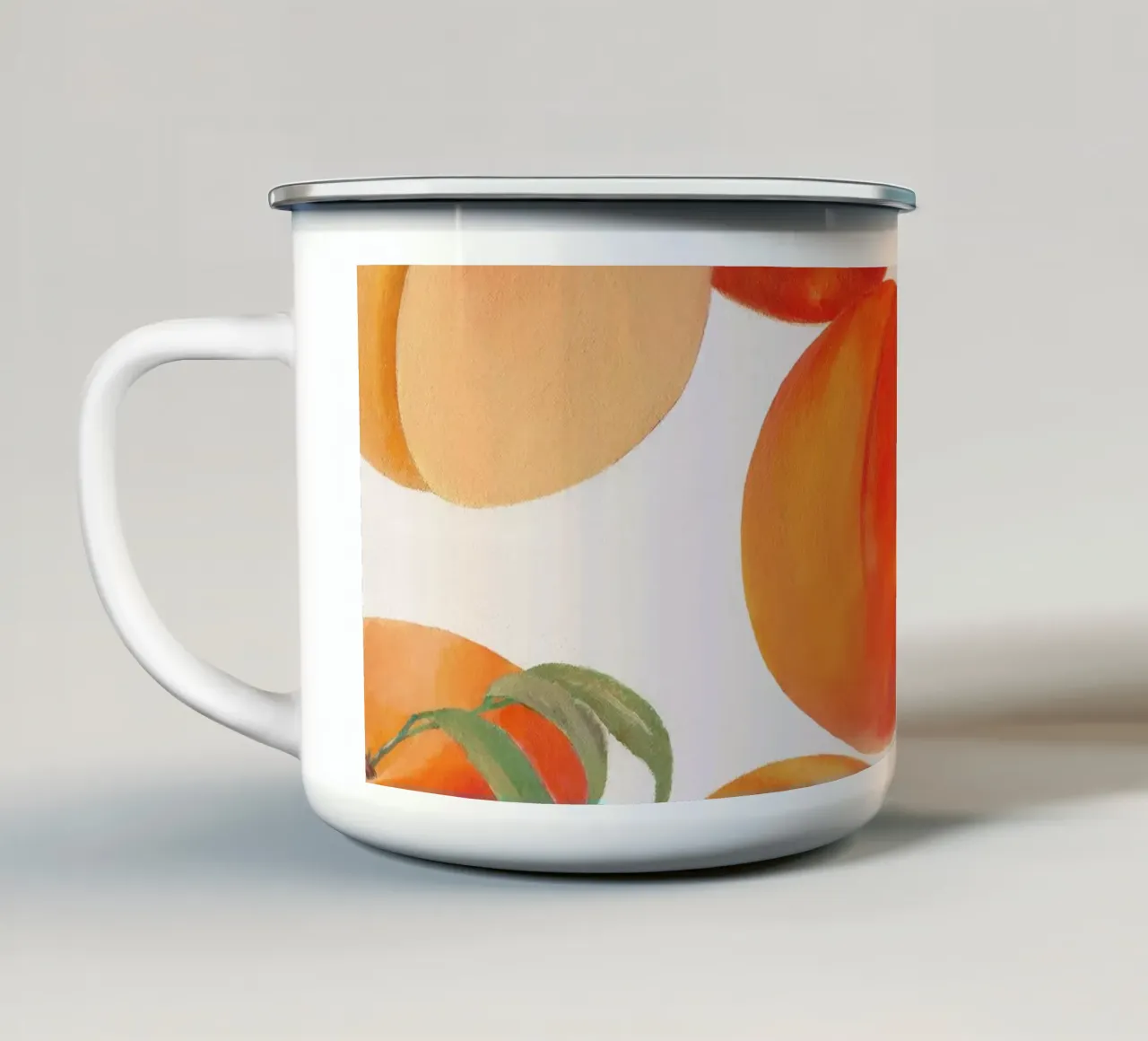 Nettarine tazza in smalto da Asha Designs