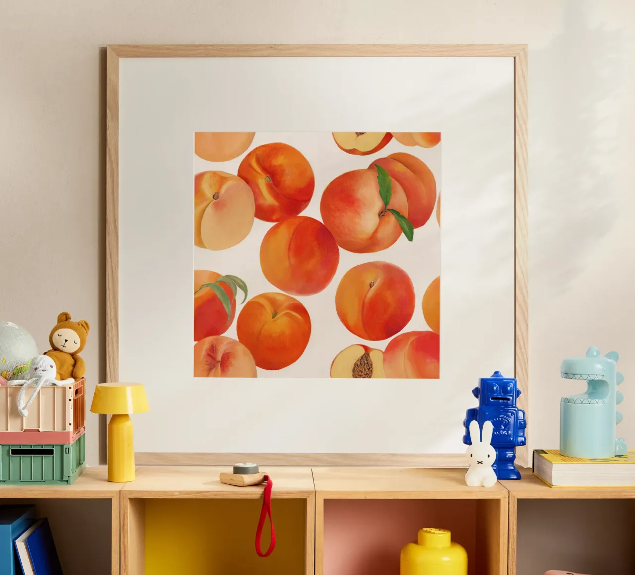 Nectarines poster by Asha Designs